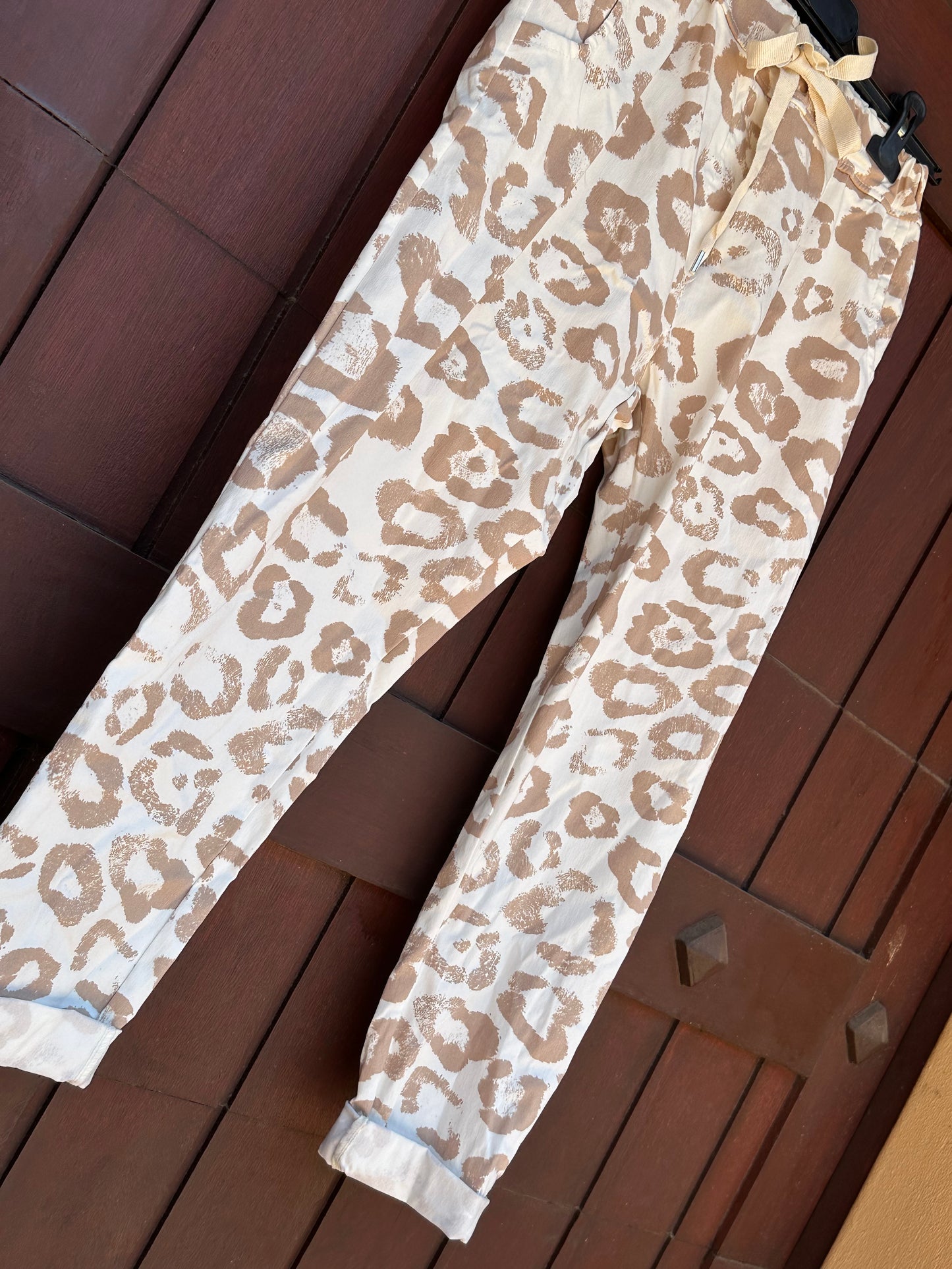 Natural Leopard Pant