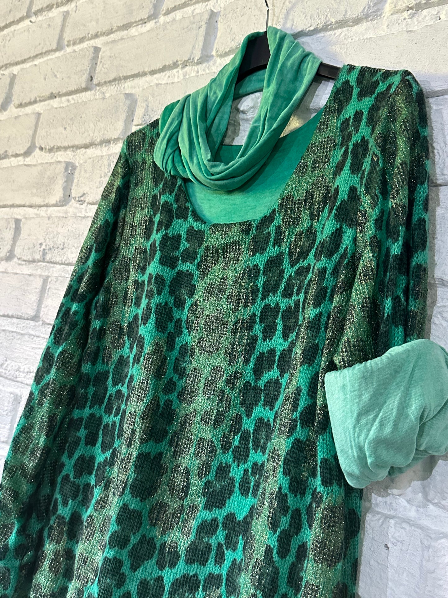 Monica Scarf Top Teal