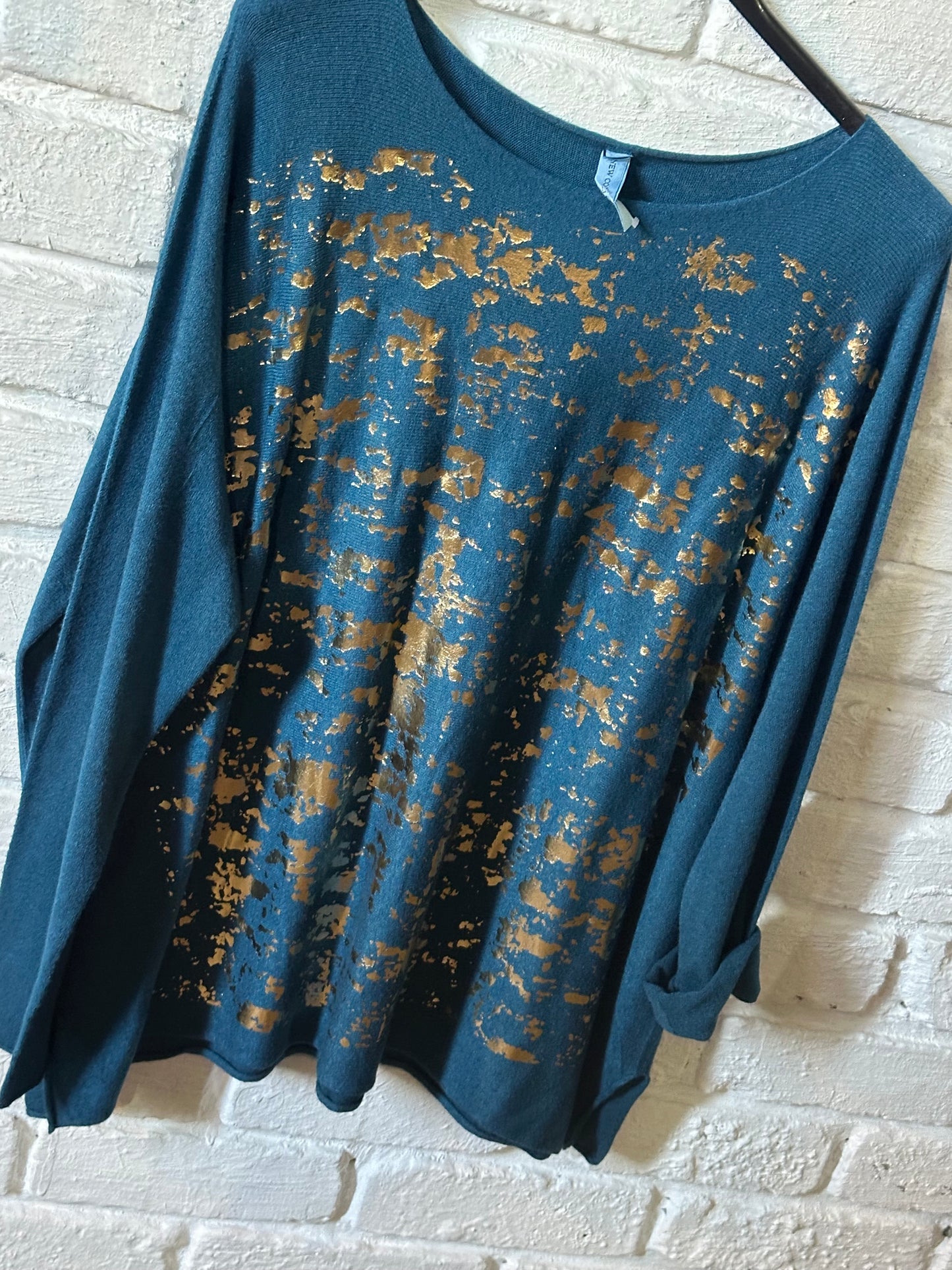 Renza Gold Foil Blue