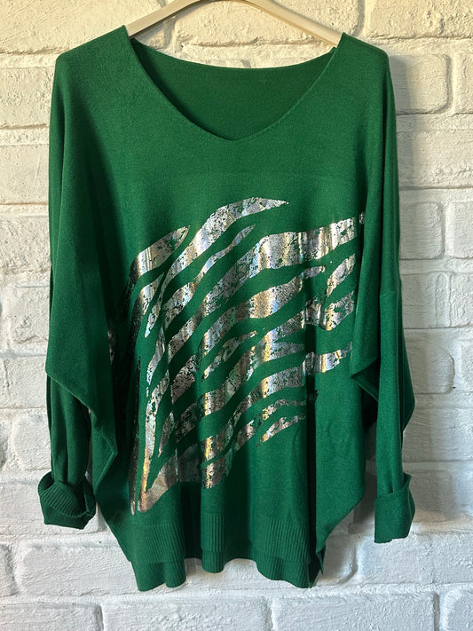 Zebra Print Green