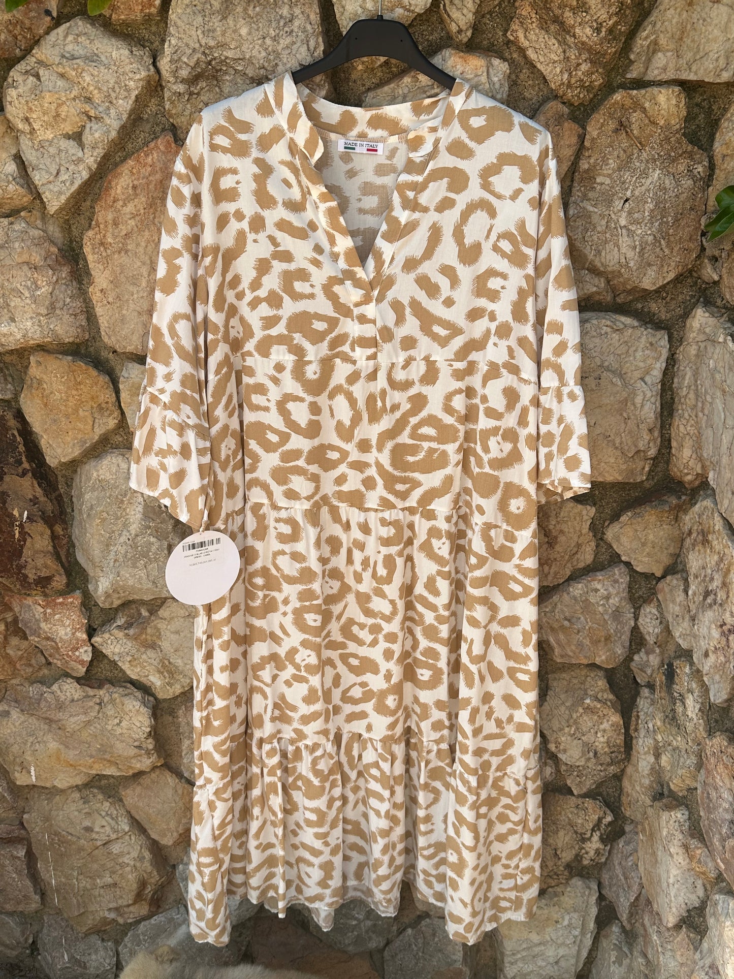 Cheetah Collar Maxi Dress