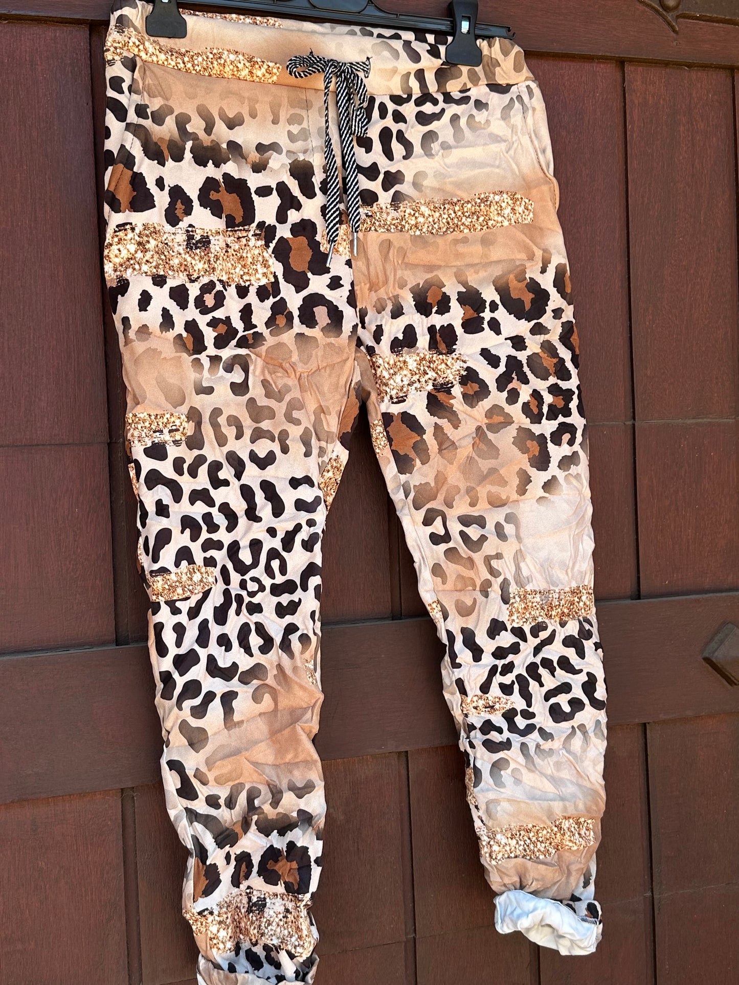 Safari Bling Pants Beige