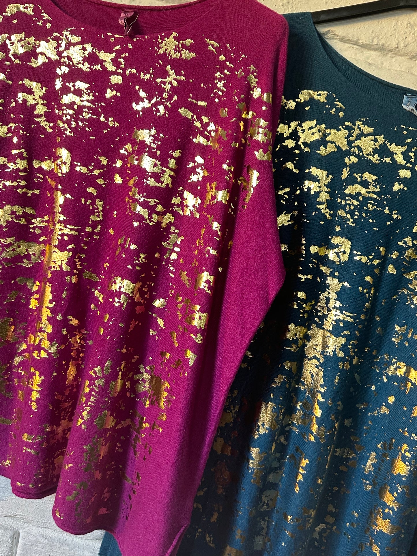 Renza Gold Foil Magenta