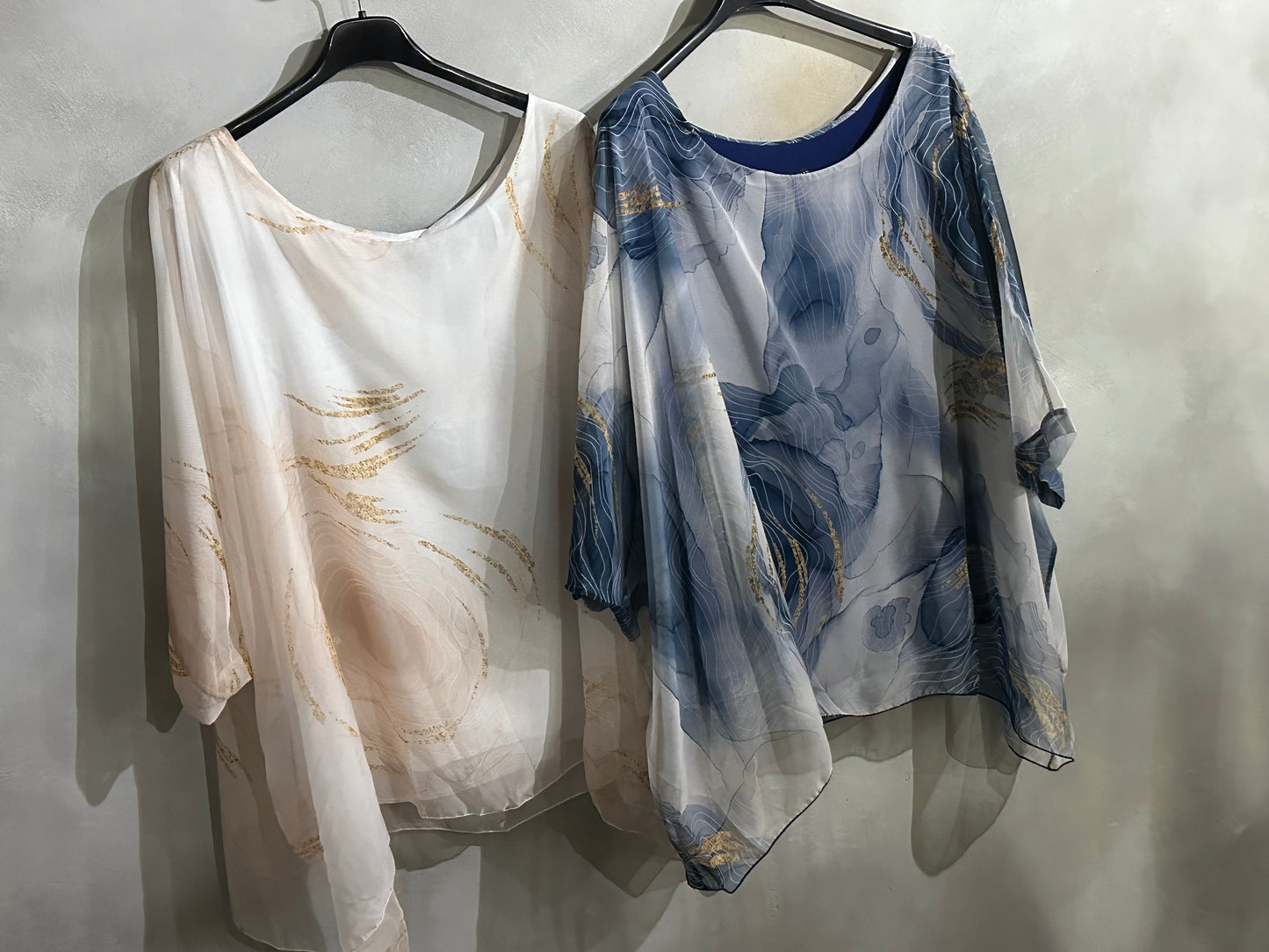 Marble Blouse White