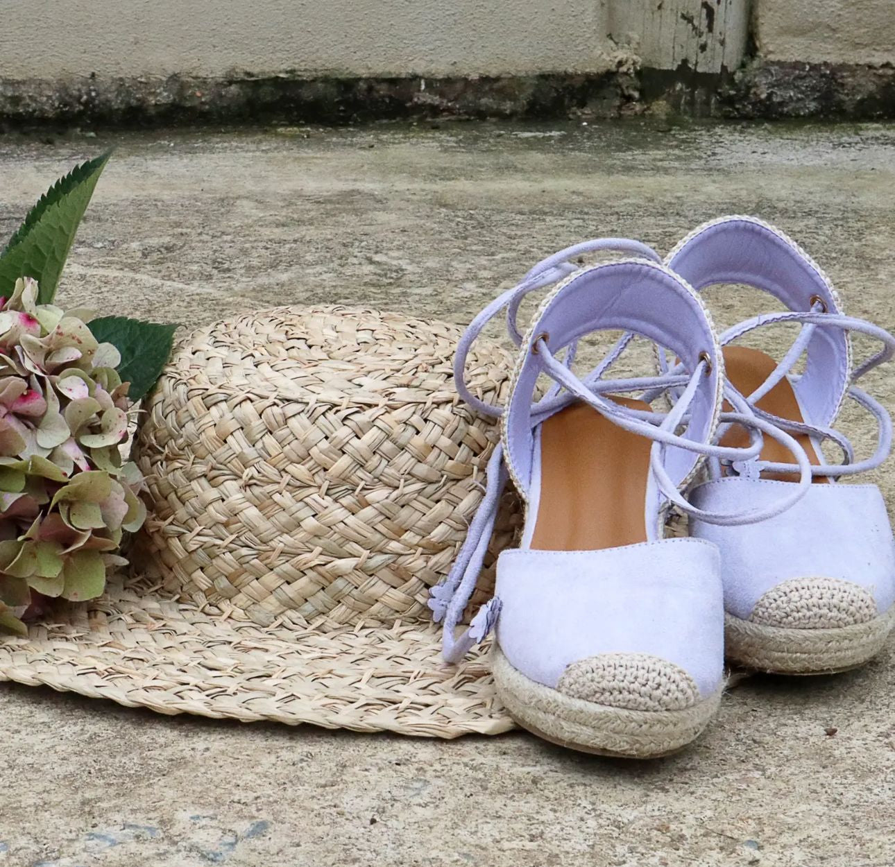 Espadrille Wedge Heel Lilac