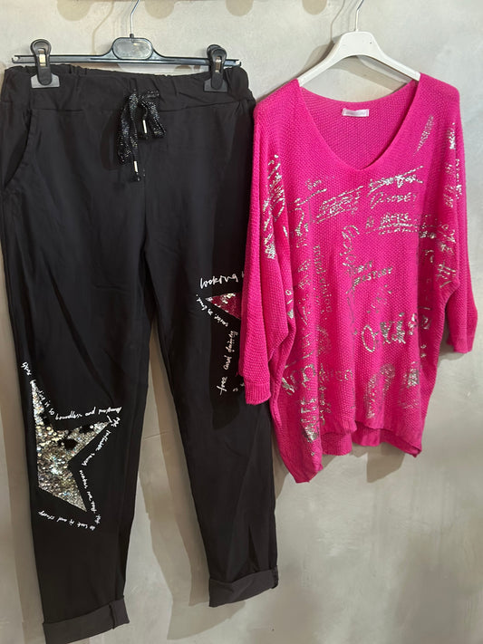 Bright Star Pants Black