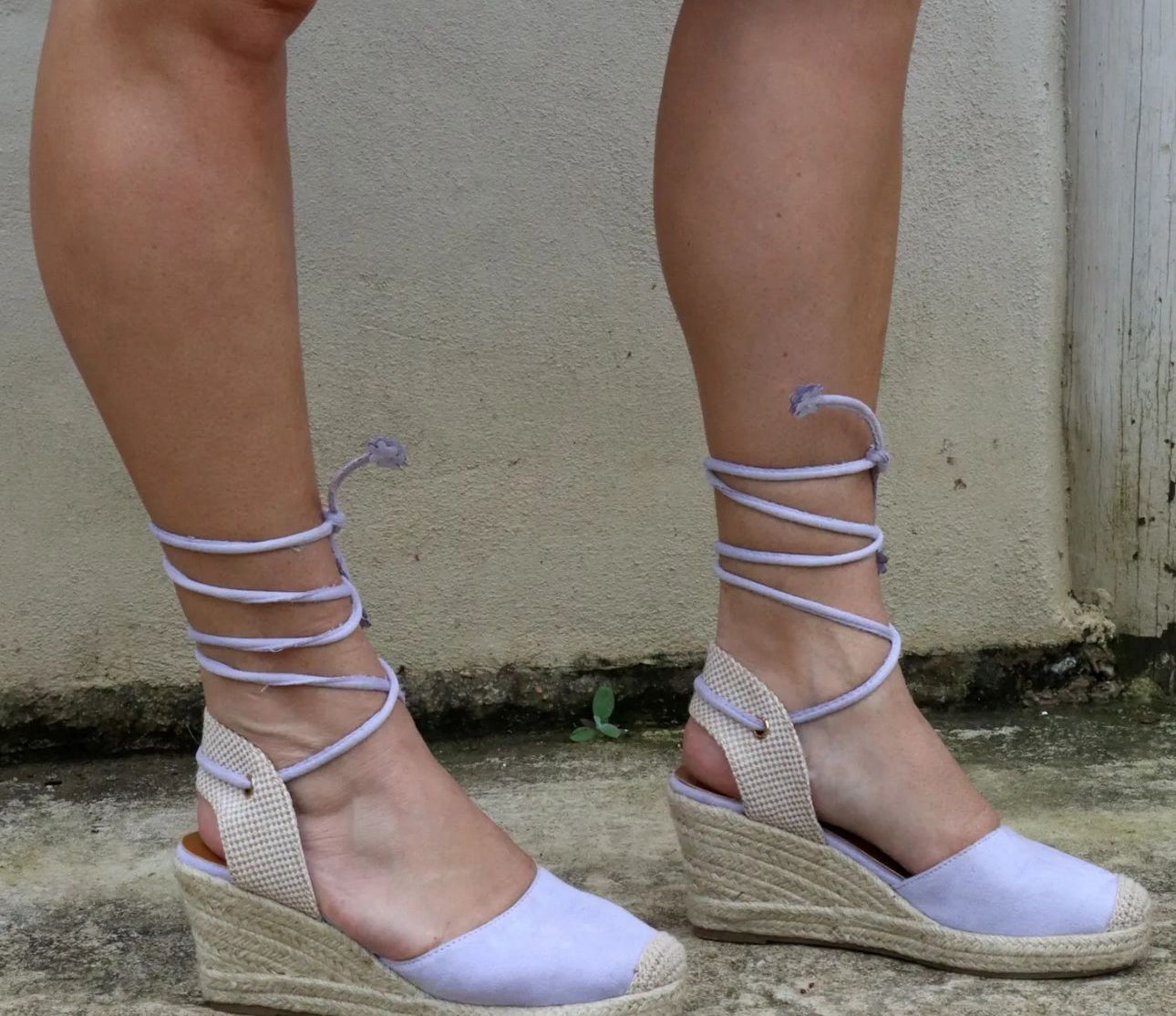 Espadrille Wedge Heel Lilac