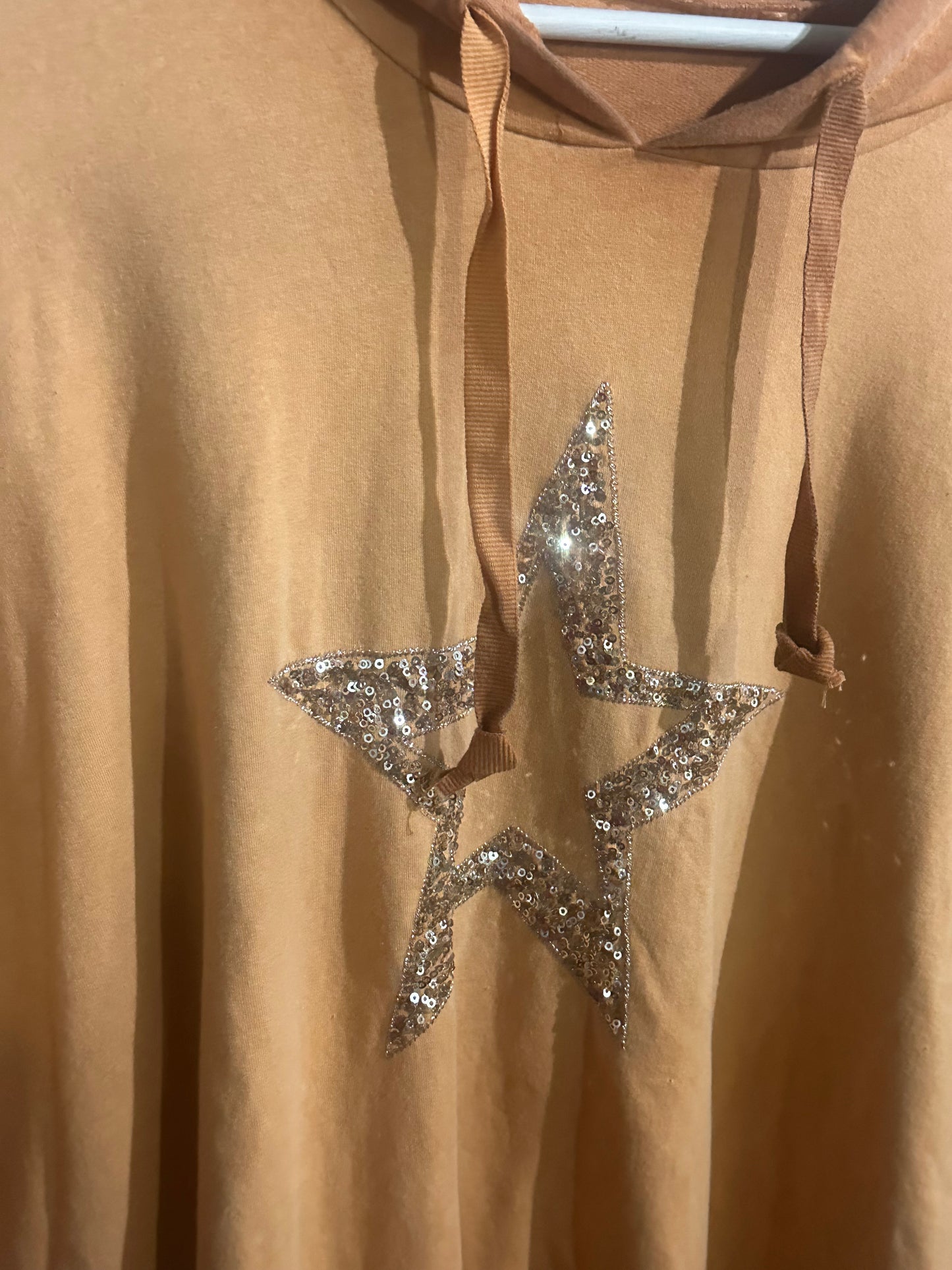 Bling Star Hoodie Orange