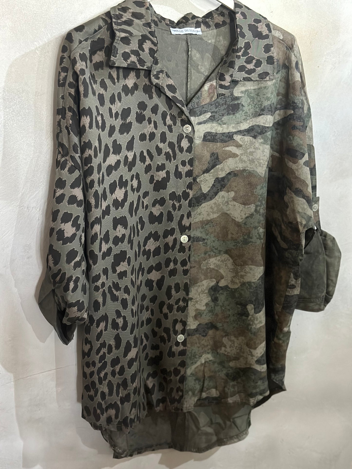 Wild Camo Blouse Khaki