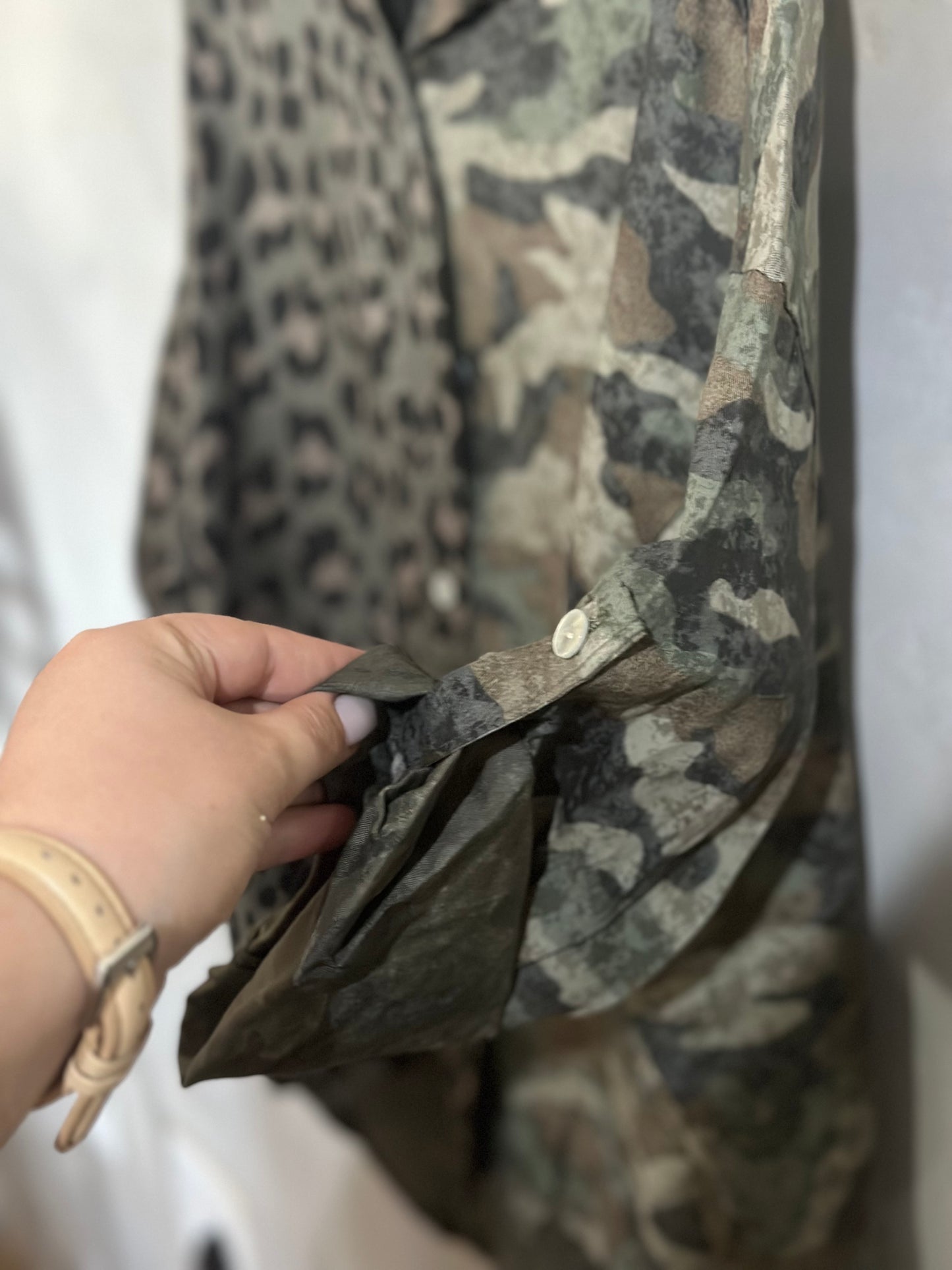 Wild Camo Blouse Khaki