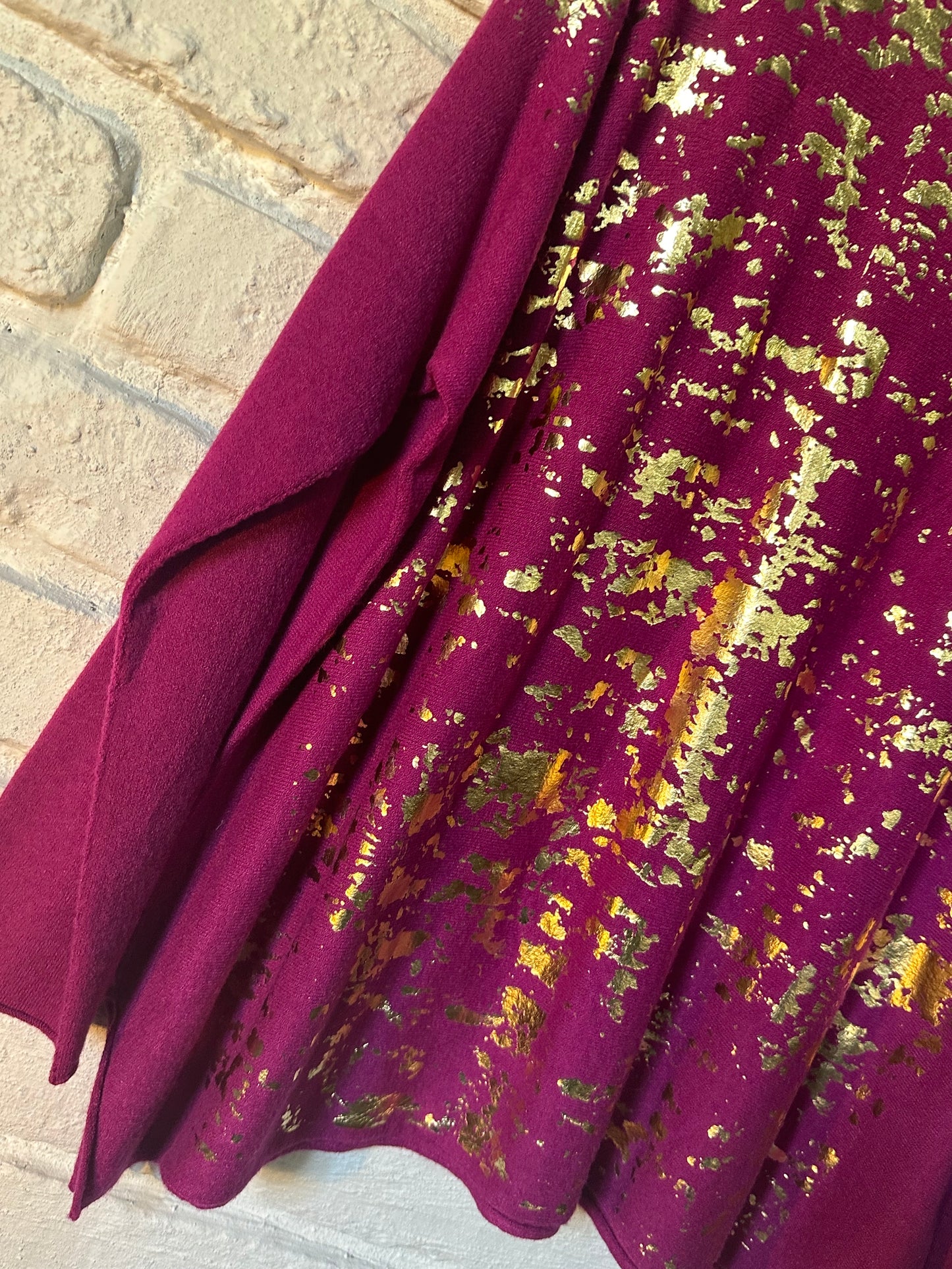 Renza Gold Foil Magenta