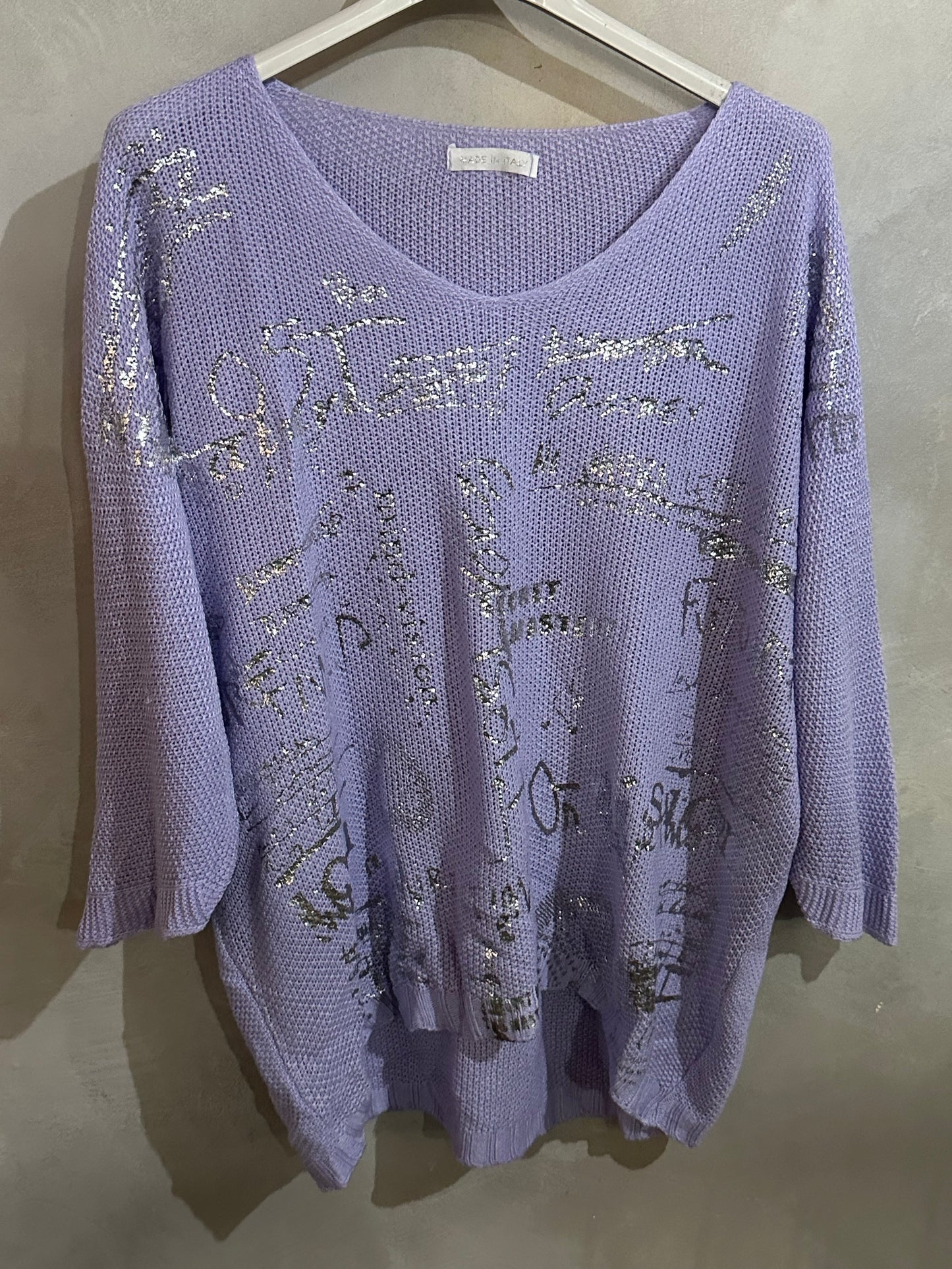 Silver Lining Knit Lilac