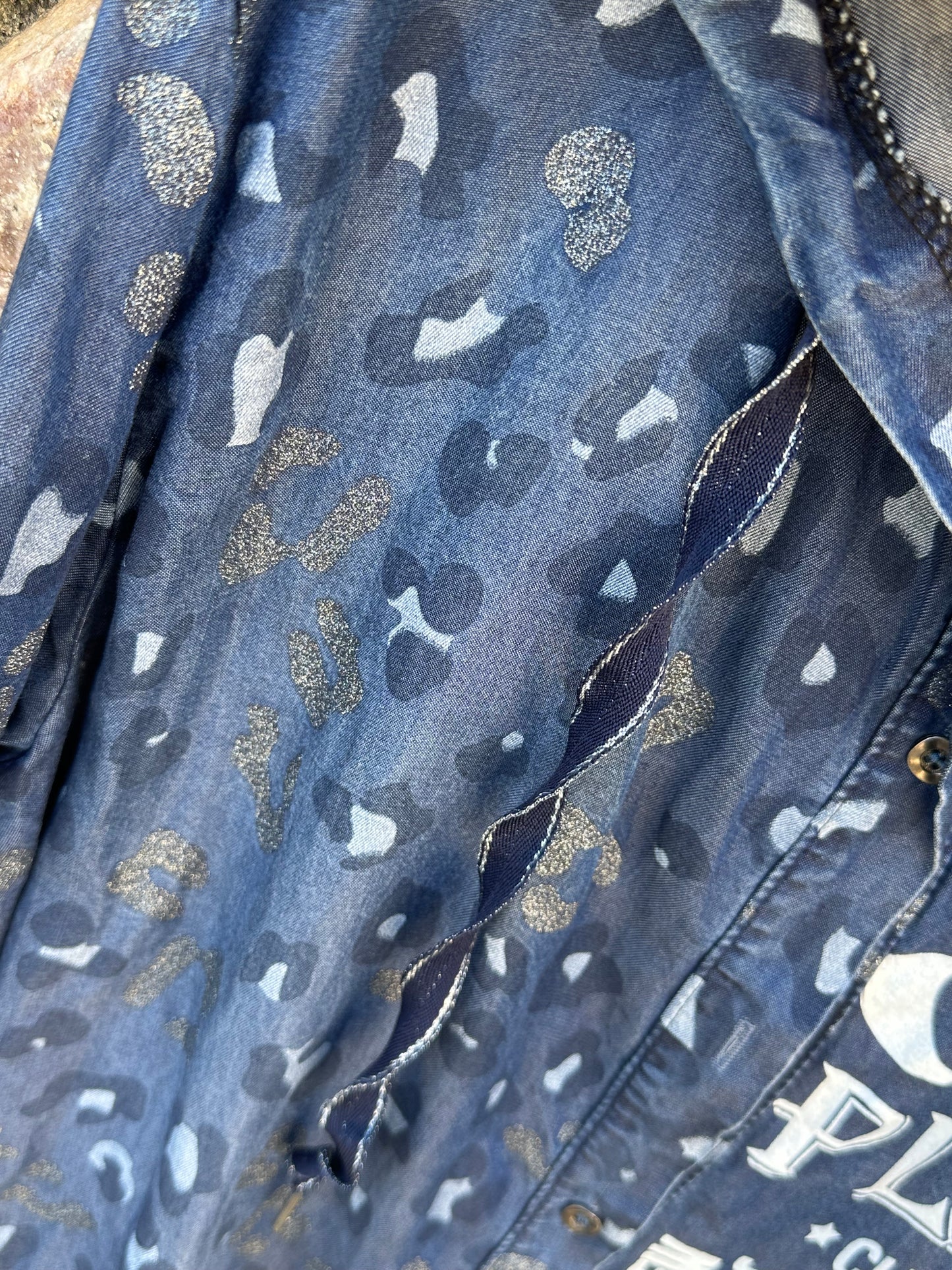 Denim Leopard