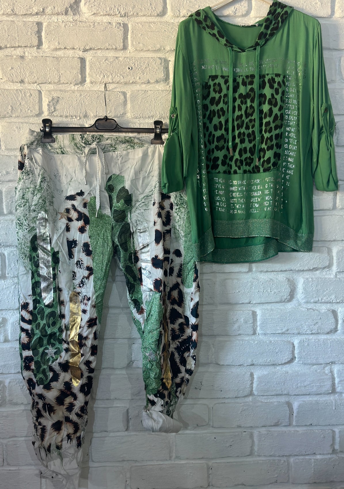 Wild Leopard Green Pant