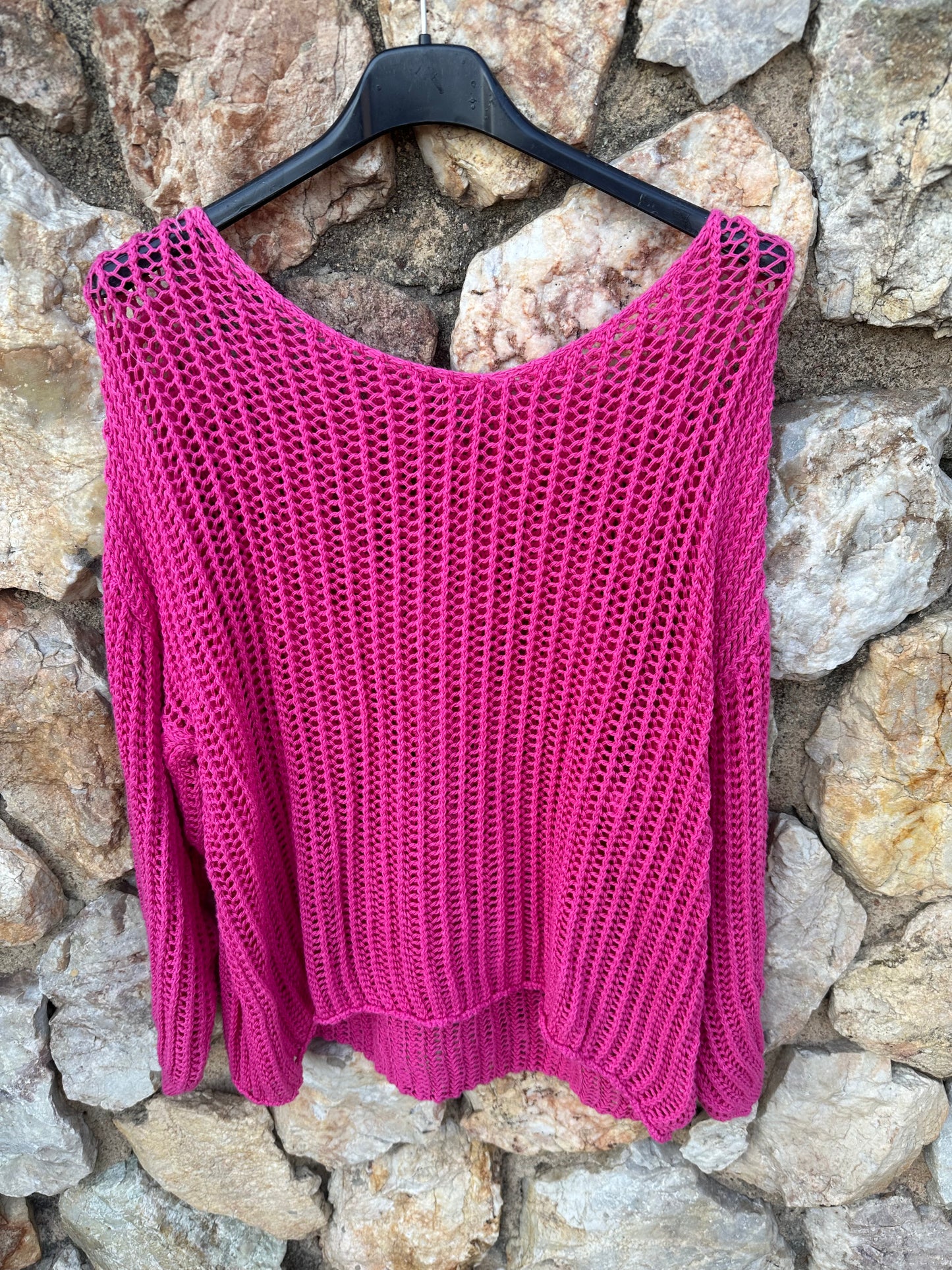 Cotton Weaved Knit Pink