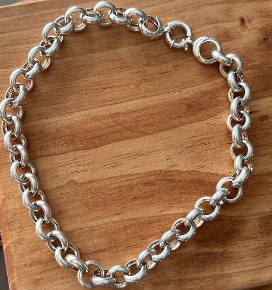 925 Silver Belcher Necklace