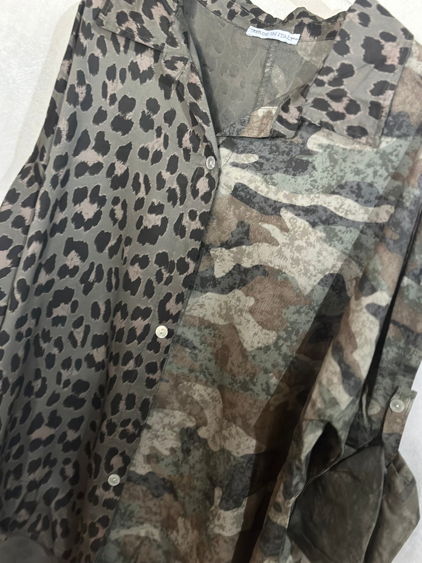 Wild Camo Blouse Khaki