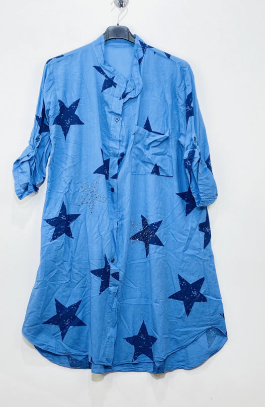 Galaxy Blouse Blue