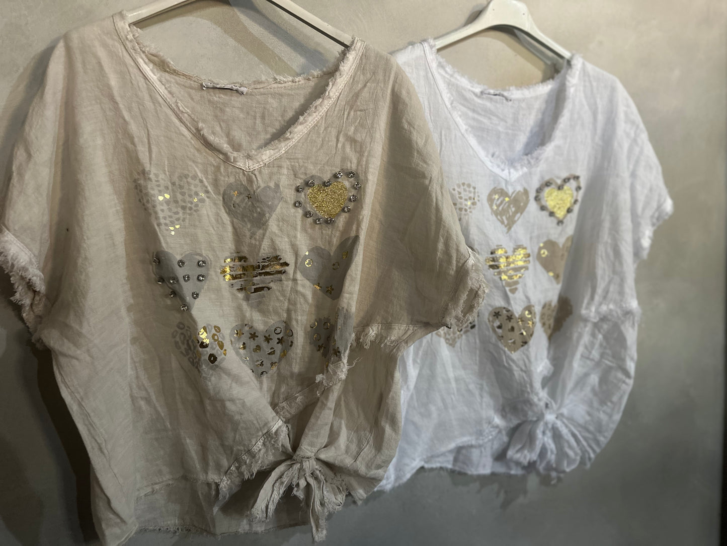 Diamond Heart Blouse White