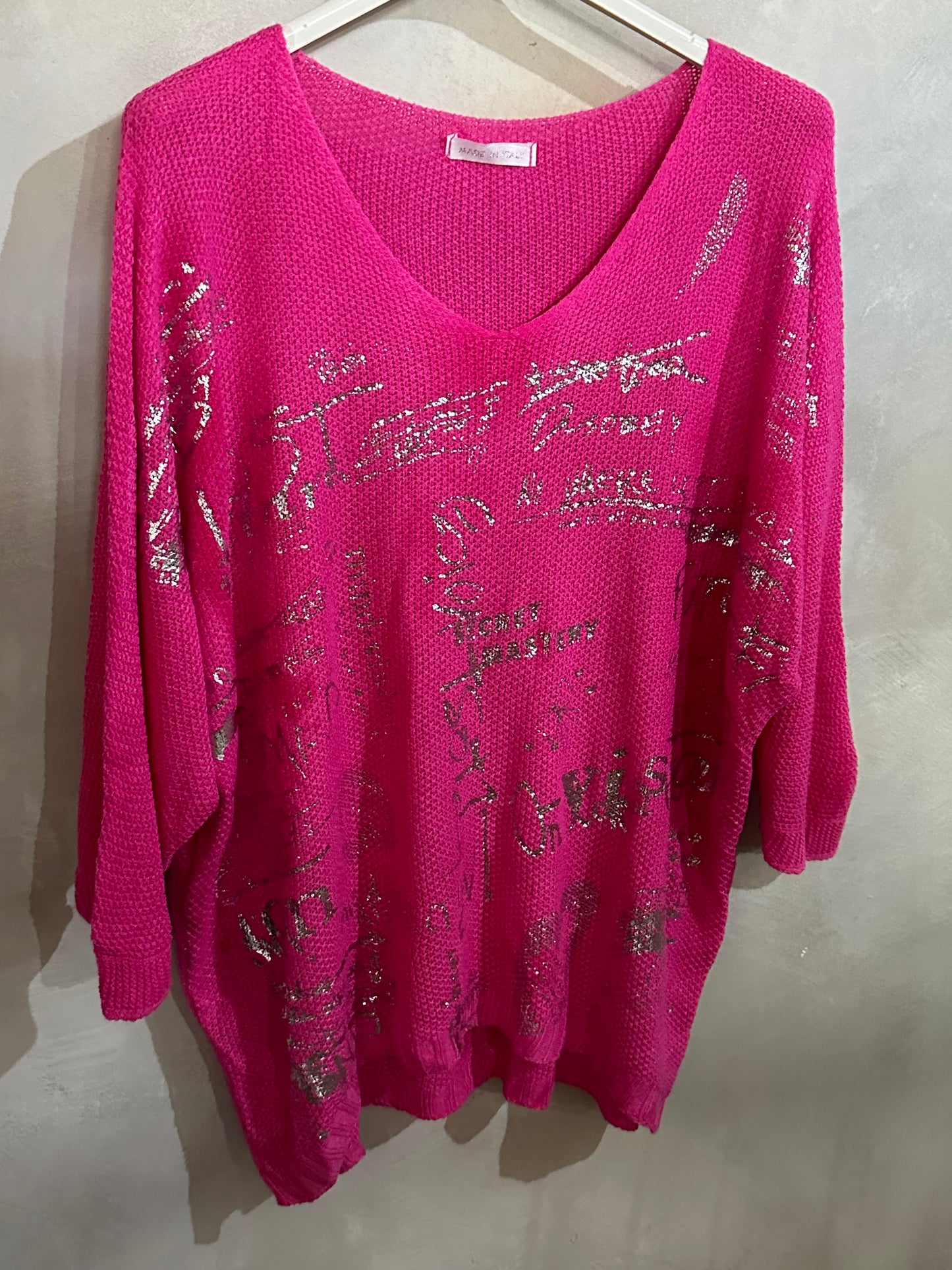 Silver Lining Knit Pink