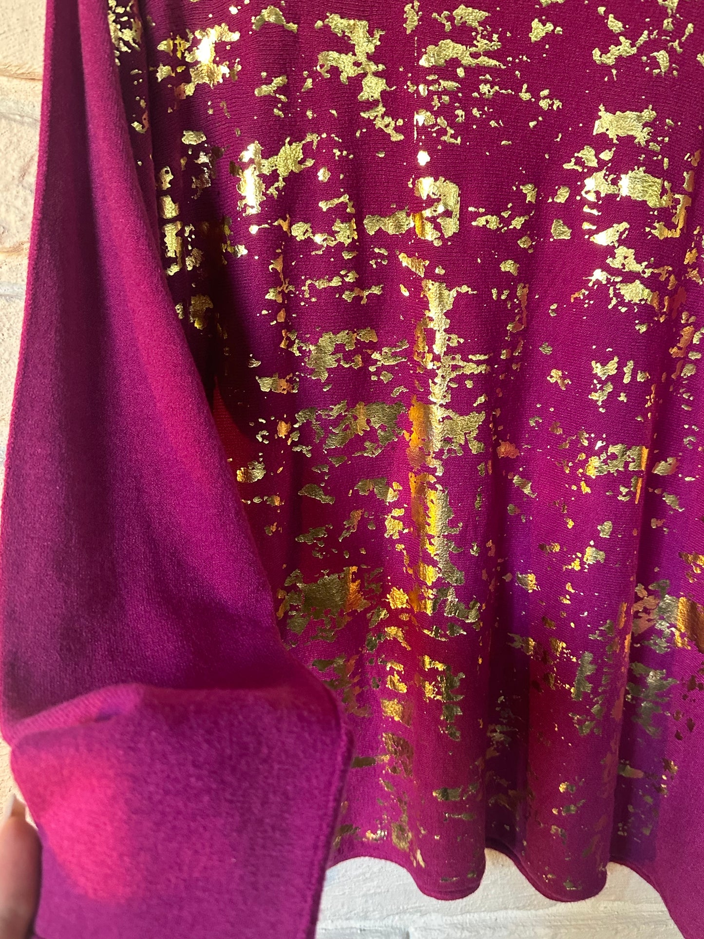 Renza Gold Foil Magenta