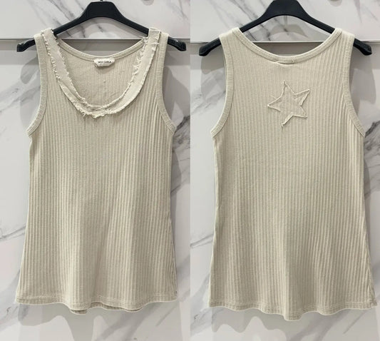 Star Cami Beige