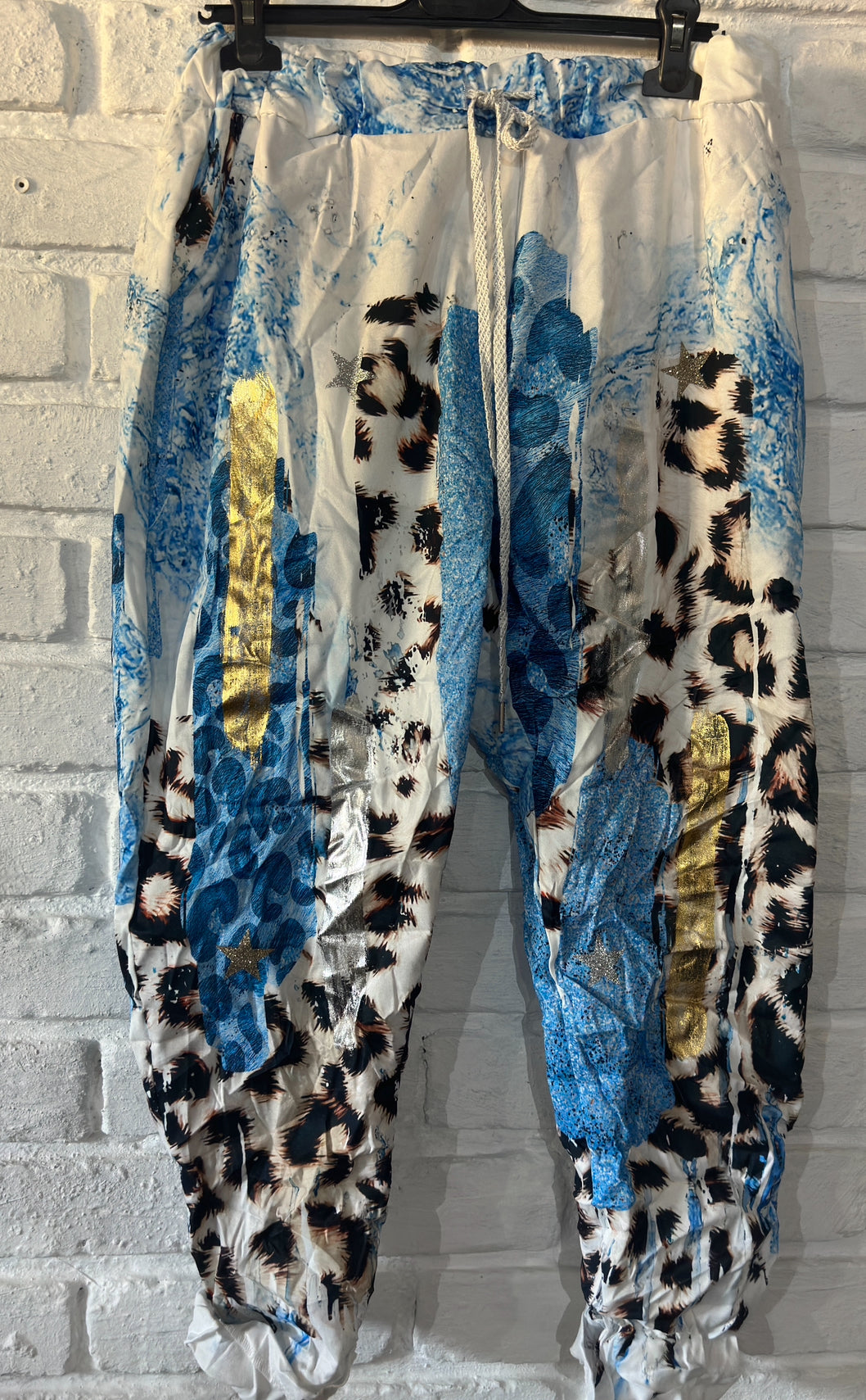 Wild Leopard Blue Pant