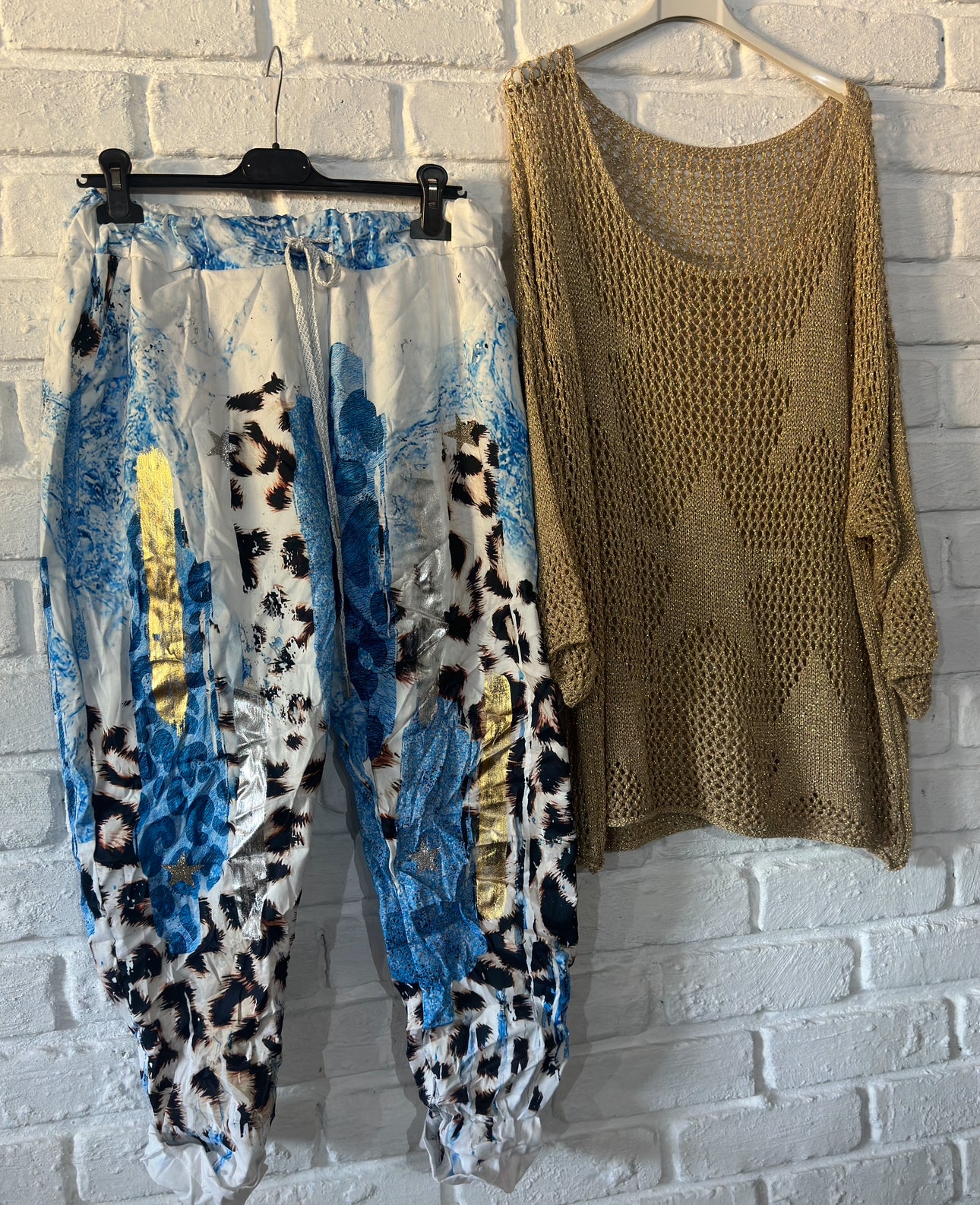 Wild Leopard Blue Pant