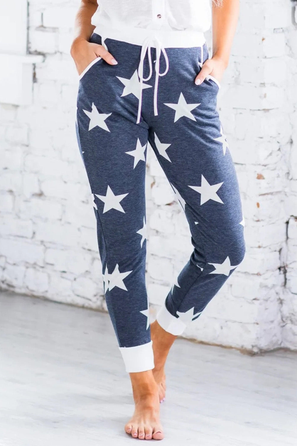 Navy Star Joggers