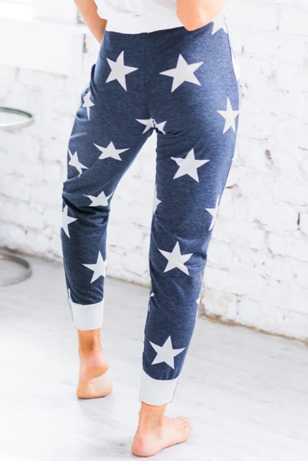 Navy Star Joggers