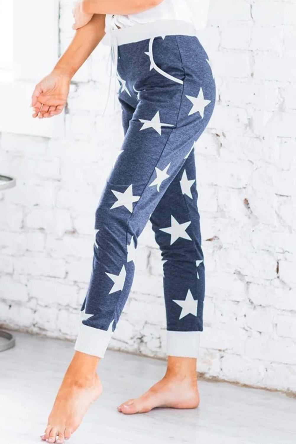 Navy Star Joggers