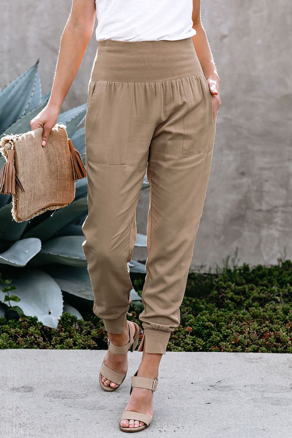 Nude Pocketed Pants