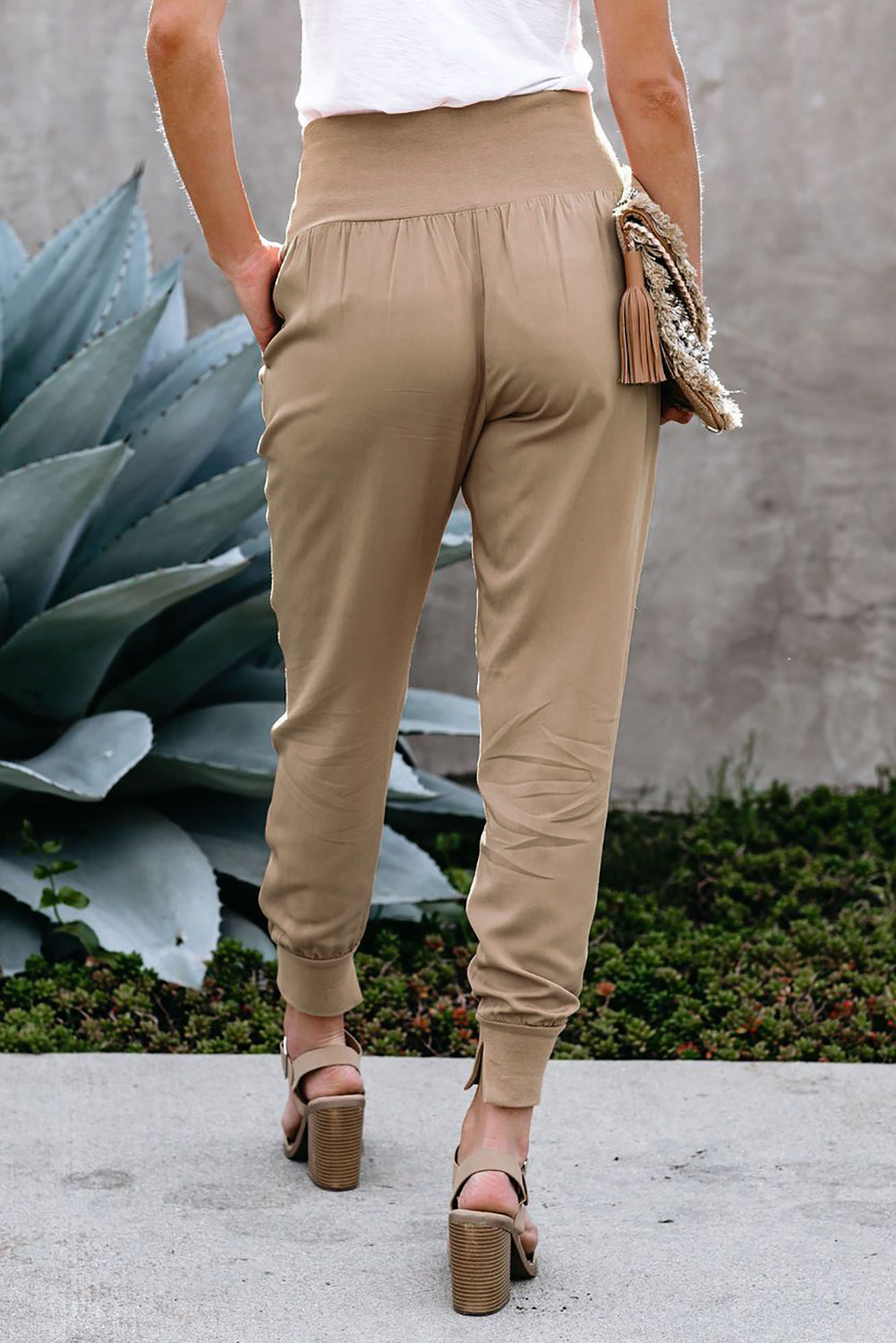 Nude Pocketed Pants