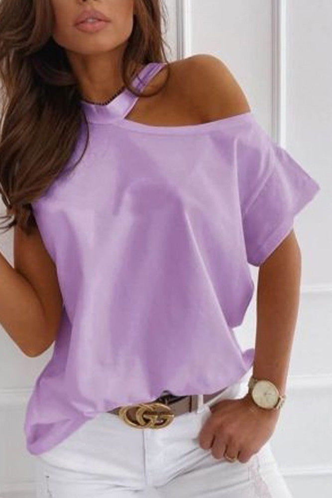 Solid Off Shoulder Blouse