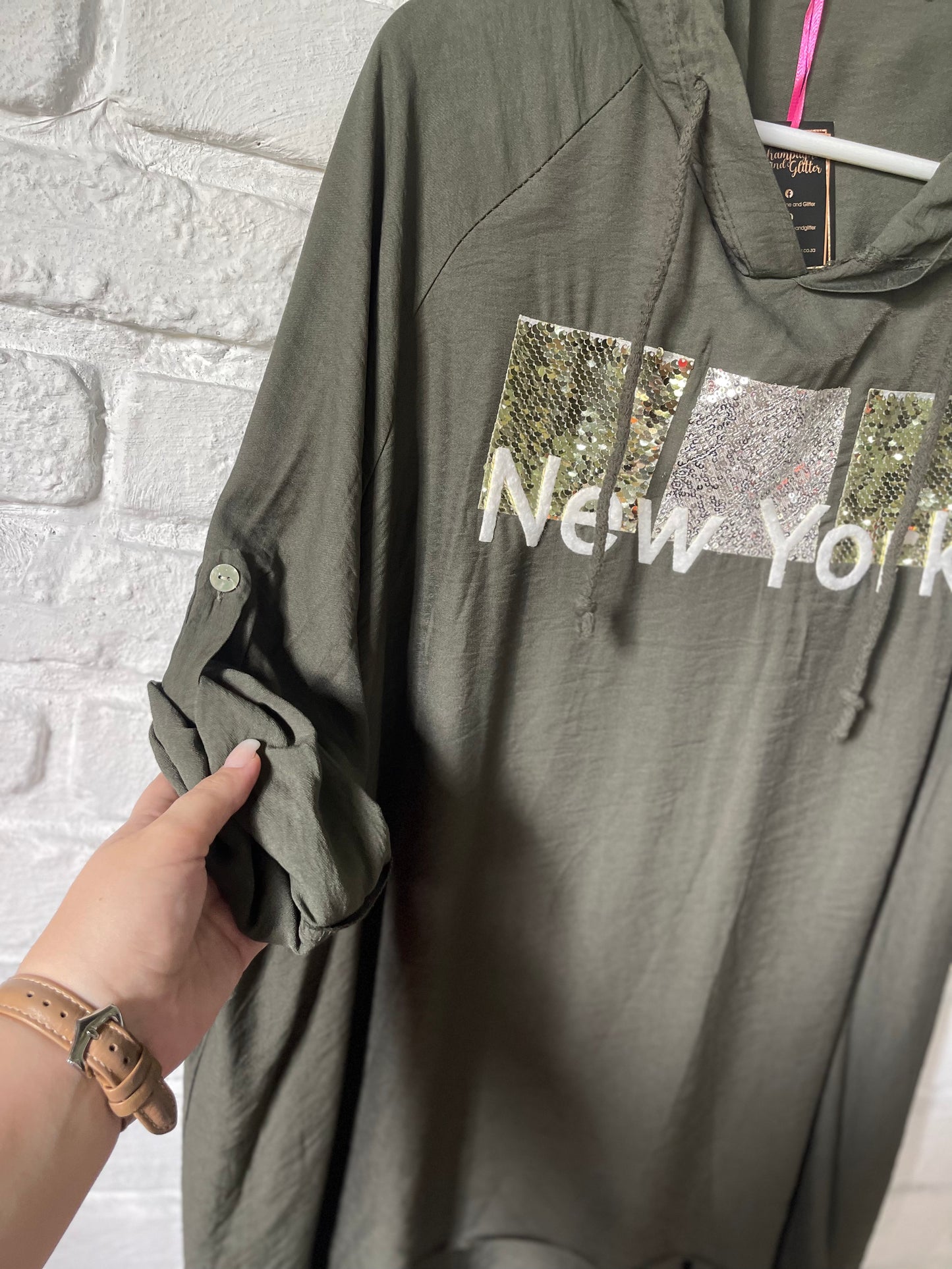 SEQUIN NEW YORK BLOUSE